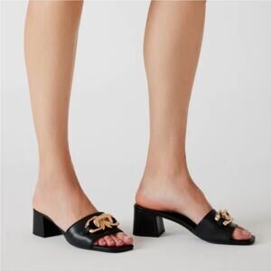 Steve Madden Big Chain Santana Heeled Sandal Sz 9.5